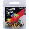 Thumbtacks 40/Pkg-Assorted Colors