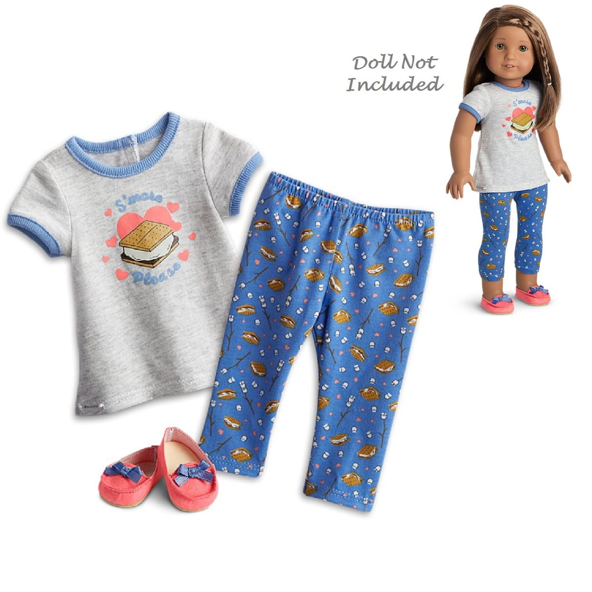Brand new American Girl doll truly me Holiday dreams pajamas for doll 