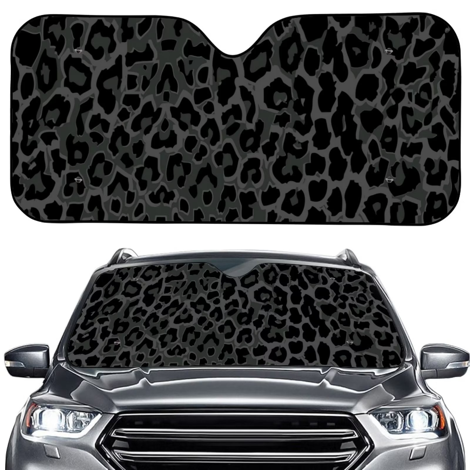  Cozeyat Colorful Leopard Design 2 Pieces Sun Shade Pad for Auto  Front Window Sunsahde,Protect Vehicle Interior Cool,Universal Fit  Trucks,Sedans : Automotive