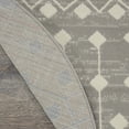 thumbnail image 5 of Nourison Grafix Moroccan Grey 8' x ROUND Area Rug, (8 Round), 5 of 8
