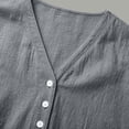 thumbnail image 7 of Womens Summer T-Shirts Short Sleeve V Neck Tops Loose Shirts Trendy Lightweight Soft Casual Summer Outfits Clothes, 7 of 7