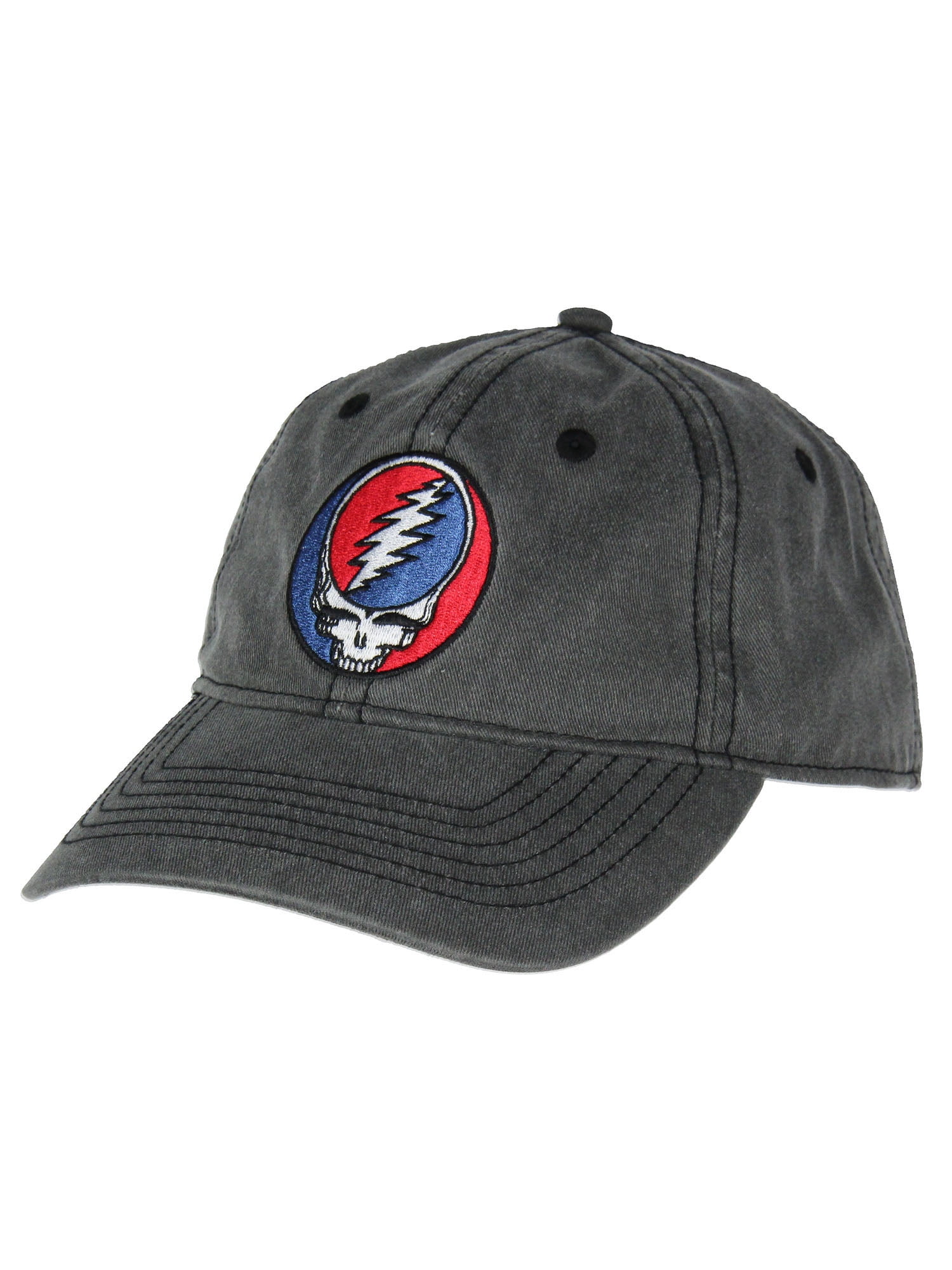 Grateful Dead Embroidered Steal Your Face Logo Adjustable Strap Slide Adult Dad Hat Cap OSFM