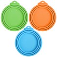 thumbnail image 1 of fundas de silicona para latas de mascotas, tapas universales para latas de comida para perros y gatos, se adapta a la mayoría de tapas de latas para perros y gatos de tamaño estándar para comida para, 1 of 7
