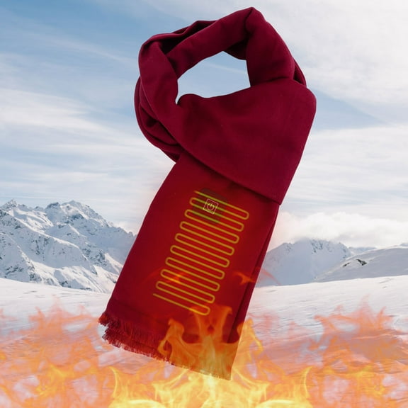 Neck Heating Pad Cordless, Rechargeable Heated Scarf with 5000mAh Power Bank, Portable Neck Warmer, Heating Pad for Neck Pain Relief and Muscle Relaxation