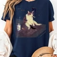 thumbnail image 2 of Cig.arette Kitten Funny Cat Stupid Brainrot T-Shirt, Men's And Women's Graphic Tee 100% Cotton by TBun, Full Sizes S-5XL, 2 of 5