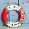 thumbnail image 3 of Navy Mediteranean Sea Family Adorment Life Buoy Wall Hanging Home Decorations, 3 of 8