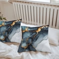 thumbnail image 5 of Abstract Marble Outdoor Pillow Covers Pack of 2 Water Duck Green Gradient Watercolor Texture Waterproof Throw Pillow Covers Decorative Cushion Cases for Patio Garden Tent Balcony Couch 18x18 inch, 5 of 8