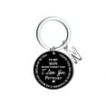 thumbnail image 2 of Creative DIY To My SON Black Stainless Steel Last Name 26 Letter Keychain 2.5cm, 2 of 8