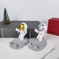 thumbnail image 3 of creativo para teléfono móvil, tabletas para teléfonos móviles, soporte, escultura hecha a mano, de dibujos en 3D oro Sunnimix Figuras de astronauta de resina, 3 of 8