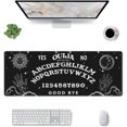thumbnail image 5 of Black and White Mushroom Hand Ouija Boards Mouse Pad XL Extended Desk Mat, Non Slip Rubber Base Stitched Edge Gaming Pc Desktop Large Mice Pad,31.5 x 11.8 Inch, 5 of 5