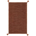 thumbnail image 2 of Safavieh Montauk Bijar Solid Cotton Area Rug, Orange/Black, 2'3" x 4', 2 of 11