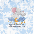thumbnail image 4 of Inktastic My Auntie Loves Me to the Moon and Back Elephant Family Boys or Girls Baby Bodysuit, 4 of 5