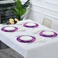 thumbnail image 5 of 15.4" Round Placemat Set of 1 Polyester Fabric Place Mats Non-Slip Dining Kitchen Table Mats for Kitchen Party Decor Lavender Bohemian Pattern, 5 of 5