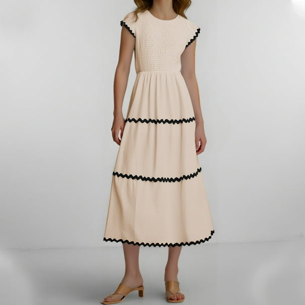 Vestidos de Mujer Vestido Casual Para Mujer Nuevo Vestido Temperamento Vestido Largo Europeo y Vestido de Mujer Delgado Elegante Dama