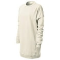 thumbnail image 3 of Made by Olivia Women's Casual Oversized Loose Fit Crew Neck Long Sleeves Fleece Pullover Sweatshirts Tunic S~3X, 3 of 5