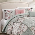 thumbnail image 3 of Bebejan Sage Serenity 5 Piece Comforter Set, Queen, Green, 100% Cotton Sateen, Reversible, All Season, Cozy Comfort, 3 of 10