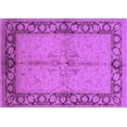 thumbnail image 1 of Ahgly Company Indoor Rectangle Oriental Purple Traditional Area Rugs, 2' x 4', 1 of 4