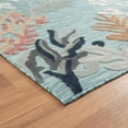 thumbnail image 6 of 5' X 7' Blue Orange Navy And White Abstract Stain Resistant Indoor Outdoor Area Rug, 6 of 8