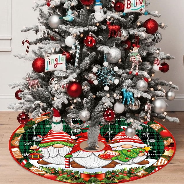 Puntoco Falda Árbol De Navidad 1Ud Con Dobladillo 90Cm,Decoración Hogareña