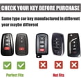thumbnail image 2 of Key Fob Cover Compatible with Toyota Camry RAV4 Highlander Avalon C-HR Prius Corolla GT86 2018-2026 Keychain Case Holder Protector,Blue, 2 of 6