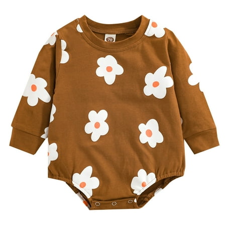 

WZHKSN Newborn Baby Girls Print Bodysuits