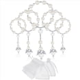 thumbnail image 2 of 40 Piezas de Cuentas de Rosario de AcríLico para Bautismo, Mini Rosarios de con Bolsas de Organza para la Primera ComunióN, Recuerdos de Fiesta de Bautismo., 2 of 8