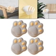 thumbnail image 3 of 4 protectores de esquinas de mesa con forma de pata de dibujos animados para niños, protectores de esquinas de mesa de seguridad antiarañazos. Gris, 3 of 9