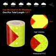 thumbnail image 3 of Uxcell Reflective Tape, 2 Roll 2INx10FT Warning Safety Tape, Fluorescent Yellow Red, 3 of 6