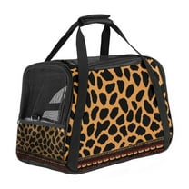 ERJLKXP Fashion Leopard Print Portable Dog Carrier Bag & Cozy Cat Carrying Case for Small Pets,Puppy Soft-Sided Pet Travel Bag