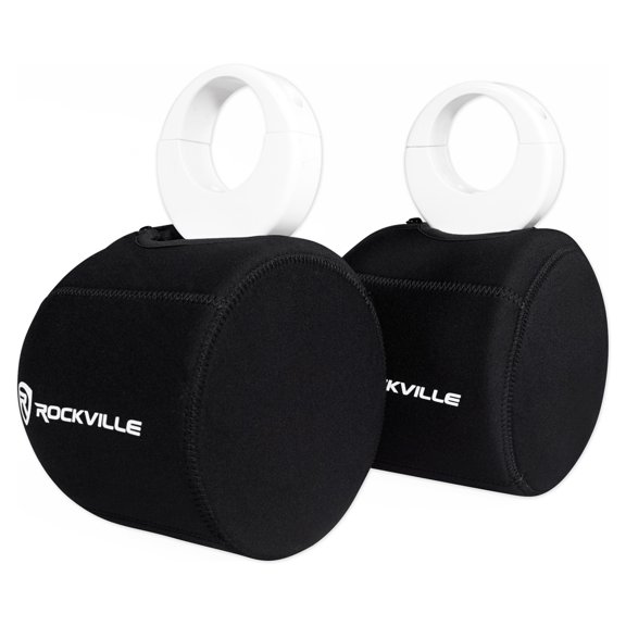 Pair Rockville RWBC525 Neoprene Covers For 5.25" Marine Wakeboard Tower Speakers