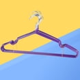 thumbnail image 4 of 10 perchas metálicas antideslizantes que ahorran espacio, tendedero para camisas, suéteres y vestidos (morado), 4 of 7
