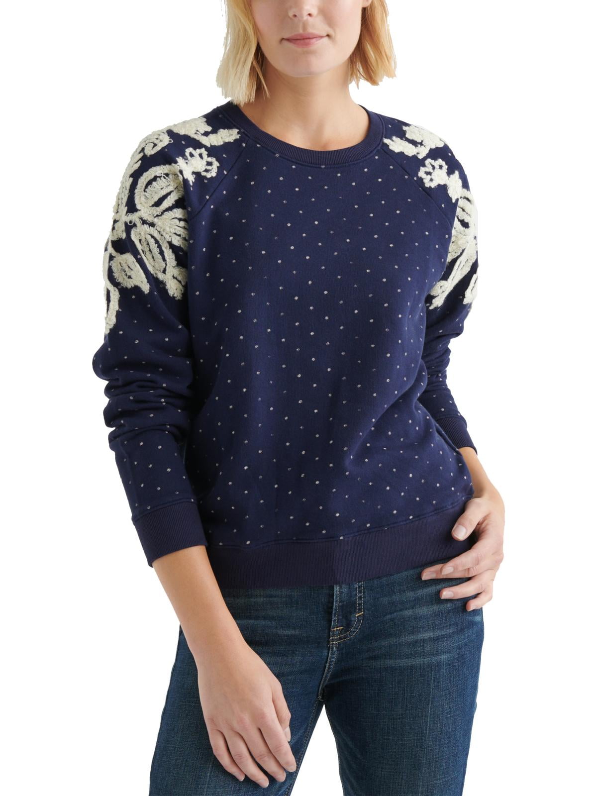 lucky brand polka dot sweater