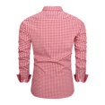 thumbnail image 3 of NAFUU Mens Dress Shirts Casual Men's Slim Fit Work Shirts Checkered Print Daily Wear Comfort Classic Button Down Shirt Party Tops Temperament Tops, 3 of 3