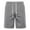 Gray, variant on Zpanxa Workout Shorts Men, Mens Running Shorts, Cotton And Summer Elastic Drawstring Lace-up Solid Color Sports Pocket Shorts Gray XL