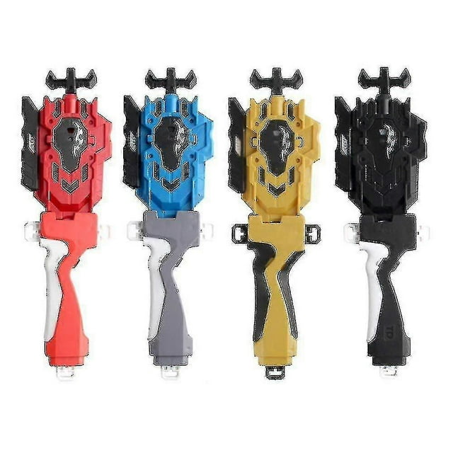 Lanzador y lanzador de Beyblade con empuñadura y cuerda giratoria de combate, color negro