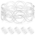 thumbnail image 1 of 6 Pcs Napkin Rings Metal Napkin Buckles Napkin Holders for Wedding Parties Festivals Dinner Dining Table, 1 of 8