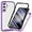 Purple, variant on Case for Galaxy A25 5G,Slim Full-Body Rugged Stylish Protective Clear Back Hybrid 3-in-1 Case with Built-in Screen Protector Phone Case for Samsung Galaxy A25 5G (Purple)