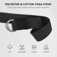 thumbnail image 5 of Yoga Block and Yoga Strap Set Universal Stretching Workouts Black, 5 of 5