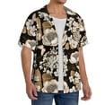 thumbnail image 2 of Goofa Retro Hydrangeas Printed Men's Casual Short-sleeved Shirt,Lightweight Breathable Button-down,Summer Casual men's top,Versatile Fashion shirt-3X-Large, 2 of 7