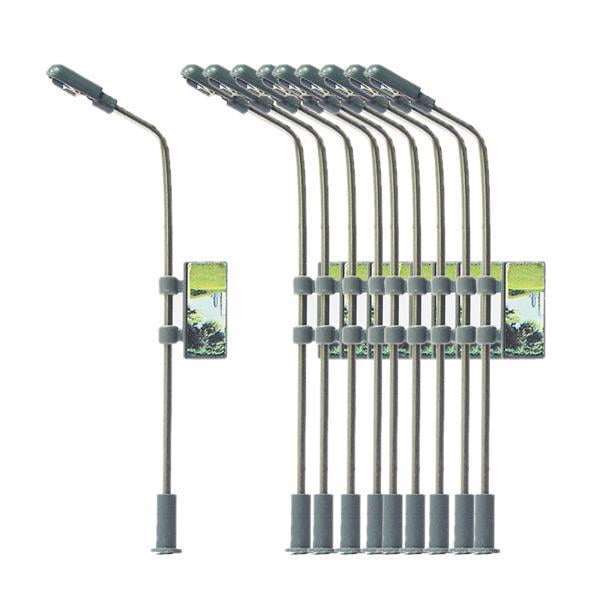 2x 10 piezas modelo miniatura tren luz LED paisaje césped calle arquitectura de ferrocarril Modelo 3V luz blanca cálida Lámpara diseño Zulema Luces de los ferrocarriles del tren