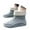 Grey, variant on Gyexs Women's Snow Boots Slip On, Winter Shoes for Women 2025 Boots, Orthotic Technology, Zip, Riding, Open Toe, Sportswear, Black, Size 7.5