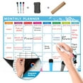 AaSFJEG Monthly And Weekly Schedule Refrigerator Calendar Sticker Set