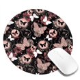 thumbnail image 2 of Disketp Butterflies1 Small Mouse Pad 7.9x7.9 Inches,Washable Round Mousepad for Office Laptop Computer,Non-Slip Rubber Base Mouse Pads for Wireless Mouse, 2 of 8