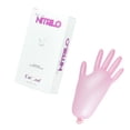 thumbnail image 1 of Guantes Desechables de Nitrilo Rosa Metálico Talla Chica, Multiusos, Caja Dispensadora con 100 Piezas Uniseal, 1 of 5