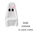 thumbnail image 2 of Halloween Ghost Chair Covers, 47 x 79 Inches Spooky Face Sign for Halloween Party Home Dining Room Office Decor, 2 of 5