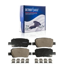 Detroit Axle - Rear Brake Pads for Hyundai 2021 2022 2023 Santa Fe Cruz Kia Sorento Carnival, Ceramic Brake Pads with Hardware Replacement