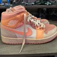 thumbnail image 1 of A i r-Jor-dan 1 apricot orange size 8.5 mens, 1 of 4