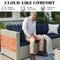 thumbnail image 7 of SDJPOI14 Piece Outdoor Replacement Cushion Set, Water-Repellent Sectional Cushion for Patio Furniture, Couch Coushions for 6-Seat Wicker Conversation Sets, 7 of 7