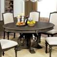 thumbnail image 2 of Furniture of America Ethelyn Wood Pedestal Dining Table, Natural Tone, 2 of 8