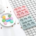 thumbnail image 4 of 3 piezas de moldes de silicona para cachorros, con forma de pata y hueso, 2 en 1, 8 cavidades, reutilizables bandejas de helado para hornear galletas de chocolate, horno, congelador Afortunado Sencillez, 4 of 5